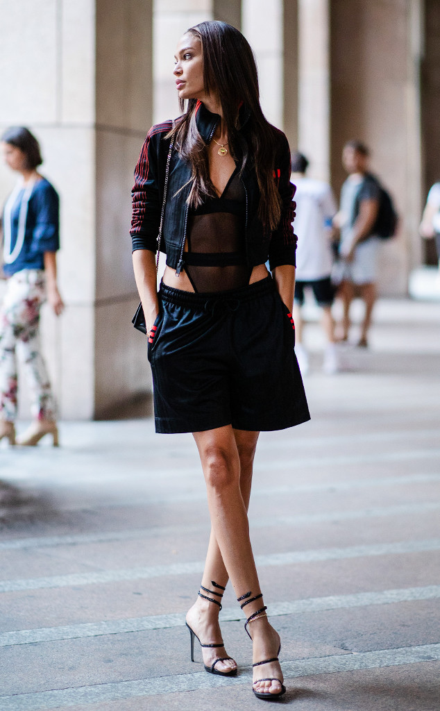 How To Wear Basketball Shorts Like Joan Smalls And Kim Kardashian